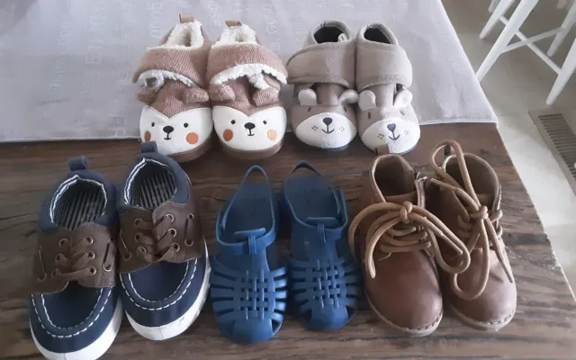 5  Pairs Of  Size 4 - Size 6 Anko Boys Shoes -