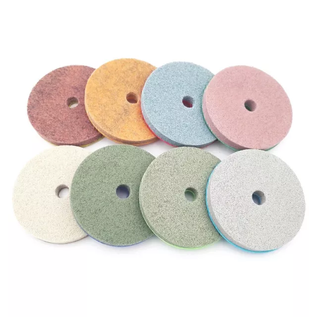 8pcs 100mm Sponge Diamond Polishing Pads for marble Stone Dia 4inch Sanding Disc