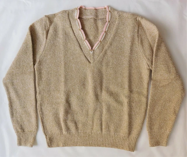 Maglione vintage ragazza fibbia maglia INUTILIZZATO maglieria Windsor anni '80 bambini abbigliamento
