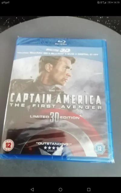 Captain America The First Avenger Limited 3d Edition (Blu-ray 3d +2d,2011)New