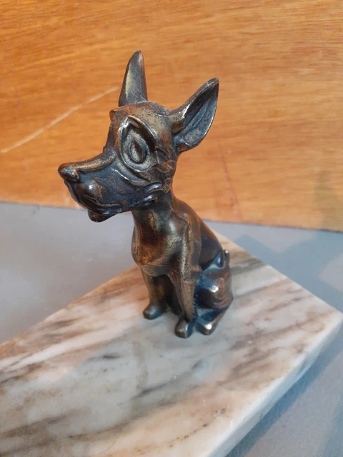 Lampe De Table En Résine - Forme Caniche Mignon - Veilleuse LED Rechargeable - Décoration D'intérieur Et Idée Cadeau - 5