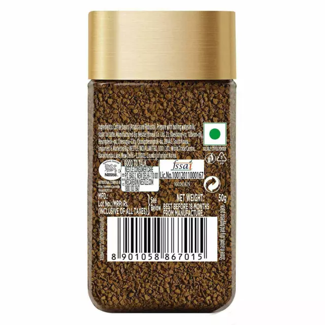 Nescafe Gold Blend Rich and Smooth Instant Coffee, Glass Jar - 50g 3