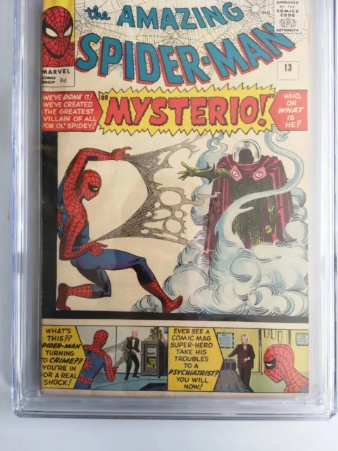 The Amazing Spider-Man #13 1st App Mysterio CGC 5.0 VF Marvel Comics Silver Age 3