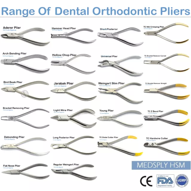 Dental Pliers Arch Wire Bending Forming Loop & Contouring Tooth Braces Tools