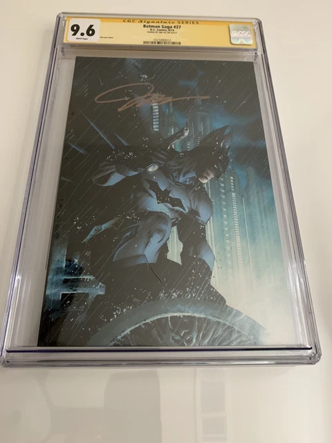 CGC 9.6 BATMAN 27 SAGA FRENCH EURO VARIANT WP 2014 Jim Lee Signed