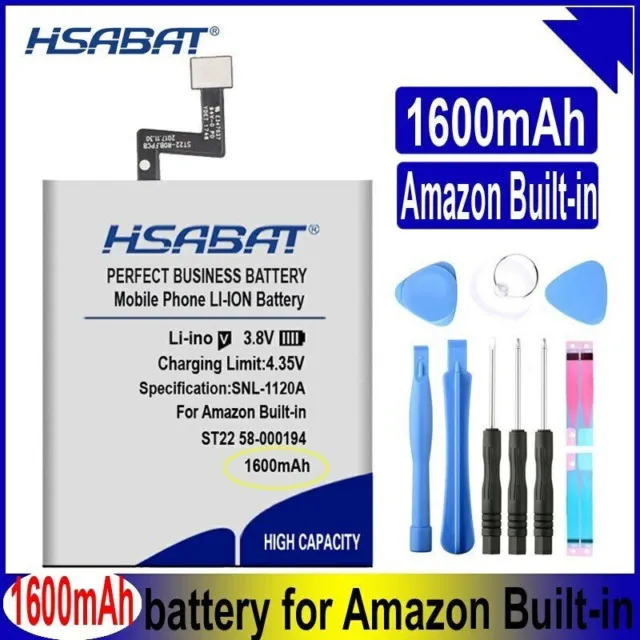 HSABAT 1600mAh ST22 58-000194 Batteria per Amazon Batteria agli ioni di...