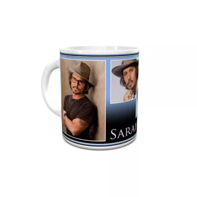 Johnny Depp Personalised Mug Brand New Great Gift Keepsake Free UK Shipping