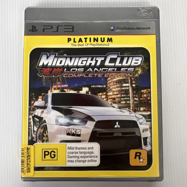 Midnight Club: Los Angeles  Complete Edition  - Sony PlayStation 3 Game *VGC*