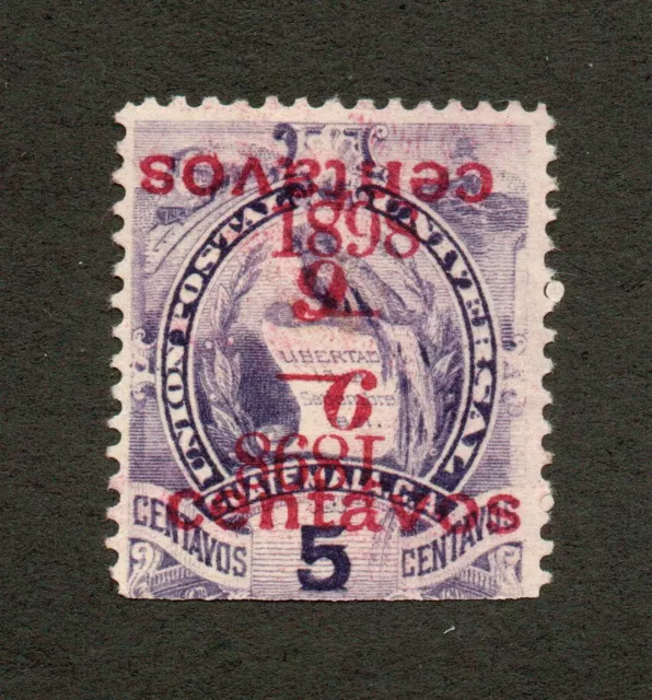 Guatemala - Sc# 77 MH (SE) /Double ovpt 1 up & 1 down/ bogus? -  Lot 0923266