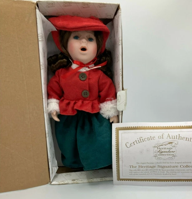 Heritage Signature Collection Porcelain Joy And Noel Carolers Girl # 96769