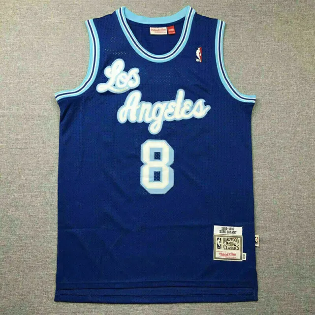 NEW Retro Los Angeles Lakers #8 Kobe Bryant Adults Basketball Jersey Stitched