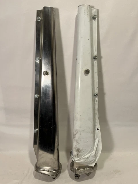 Mud Flap Hangers for Semi Truck  304 Stainless Straight 30" 2.5" Mount Spacing