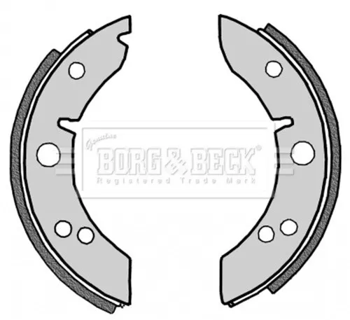 Morris Minor (1948-1956) New Rear Brake Shoes -Genuine Borg & Beck 2