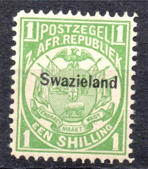 Swaziland 1889 1/- Coat of Arms Scott 5 Cat $21