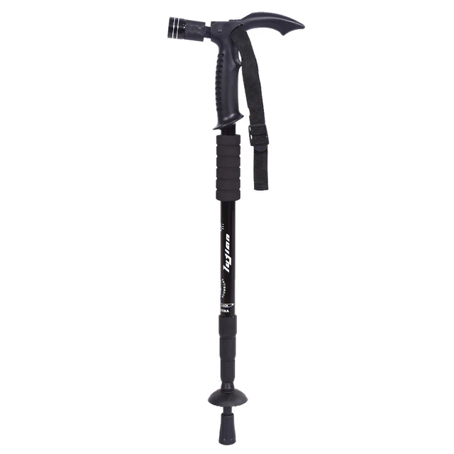 Bastón telescópico antichoque portátil (negro) con luz LED ajuste GDT