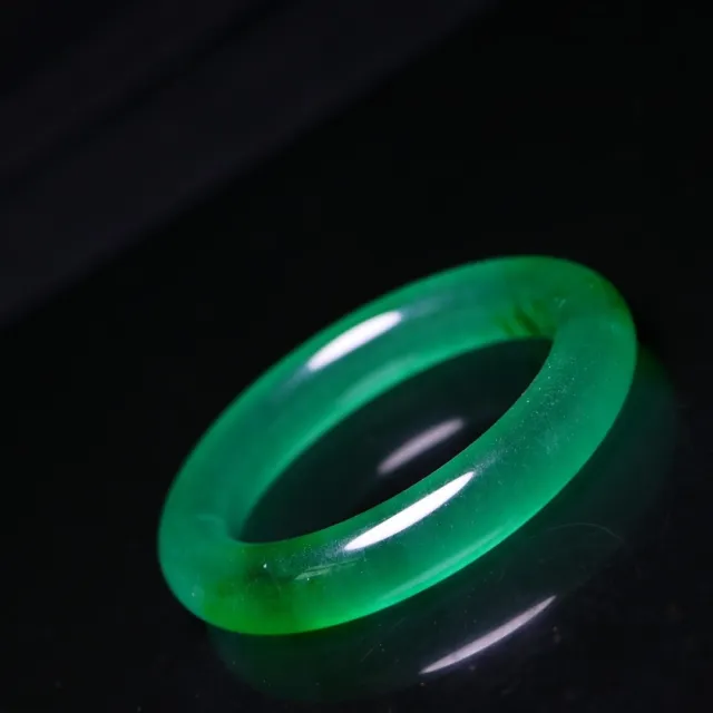 Certified Natural  AA Burmese high Ice Green Jade jadeite Bracelets bangle 59MM