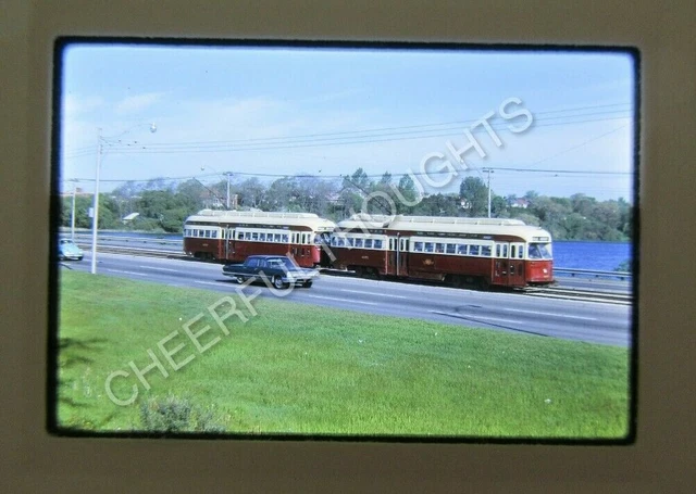 Original '69 Kodachrome Slide TTC Toronto Transit 4651 Trolley Street      33S29