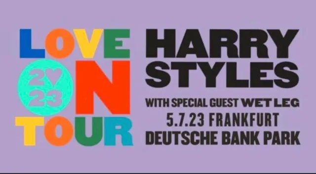 2 x Harry Styles Love on Tour 2023 | Frankfurt 05.07.2023 *Einzeltickets*