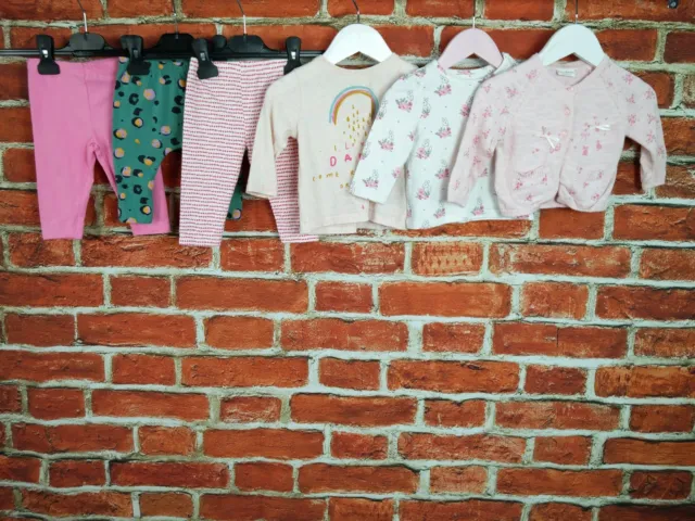 Baby Girls Bundle Age 3-6 Months Next J Lewis Mothercare Leggings Cardy Tee 68Cm