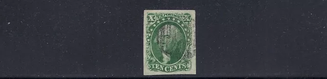 UNITED STATES 1851-57 (Scott 14 with large even margins) XF/SUPERB USED