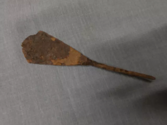 Roman Spear point 1st to 4th Century Iron, great form. Artifact from Europe