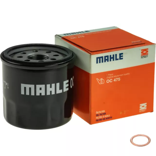 MAHLE Filtro Olio Con Guarnizione per Renault Twingo II 1.2 16V Clio III Dacia