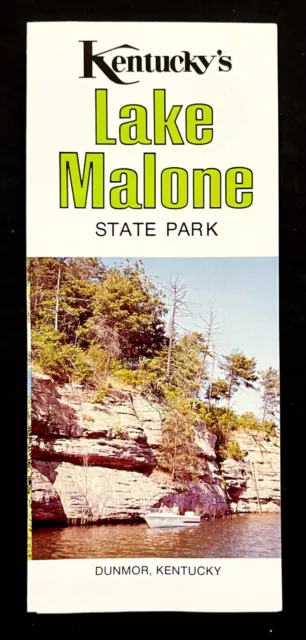 1970s Lake Malone State Park Dunmor Kentucky Vintage Travel Recreation Brochure