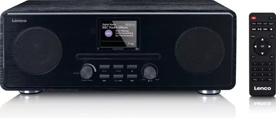 Lenco DAR-061BK - DAB+/FM radio met CD speler en Bluetooth - Zwart