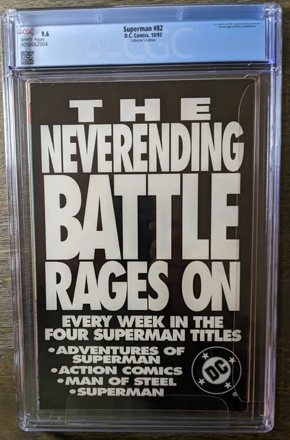Superman #82 - Cgc 9.6 - Chromium Cover - Collector's Edition 2