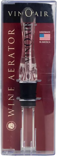 Corkpops Vinoair Wine Aerator, Clear, 6 Inch
