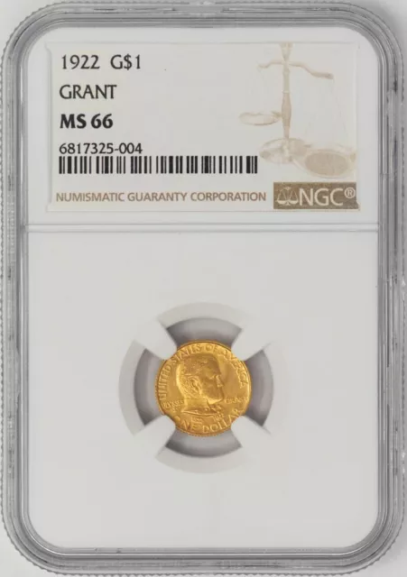 1922 $ Gold Grant MS66 NGC 948162-6
