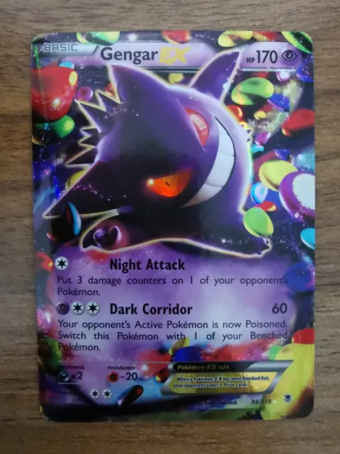  Pokemon - Gengar (34/119) - XY Phantom Forces - Holo