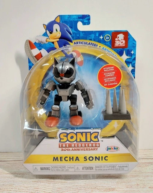 2022 JAKKS Sonic The Hedgehog - Classic Dr. Eggman, Sonic & Mecha Sonic 3-Pack!  192995408630