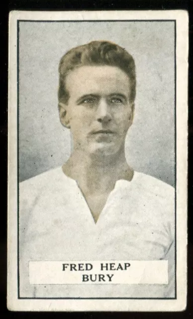 Tobacco Card,Gallaher,FAMOUS FOOTBALLERS,Green 1925,Fred Heap,Bury,#64