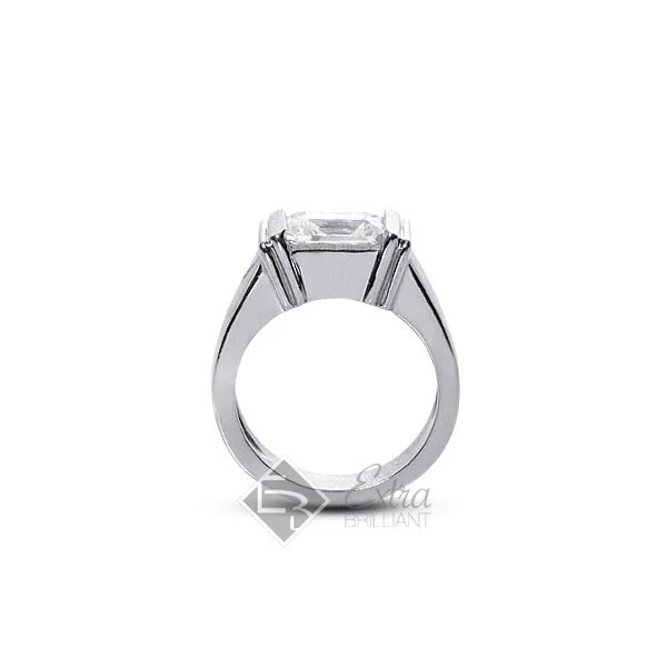 1.63ct D/SI1 Emerald Natural Diamond 14kw Gold Classic Solitaire Engagement Ring