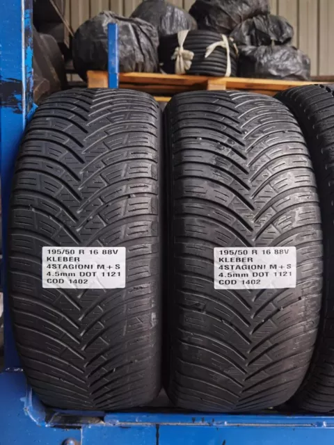 2 Gebrauchte Reifen 195/50 R 16 88V Kleber