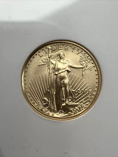 2006 W 1/10ozt Gold Eagle MS 70 NGC