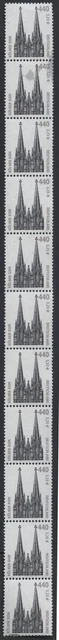 Bund SWK DN mit wenig Melierfasern Rollenanfang 11er Str., MiNr 2206 Y,  ** MNH