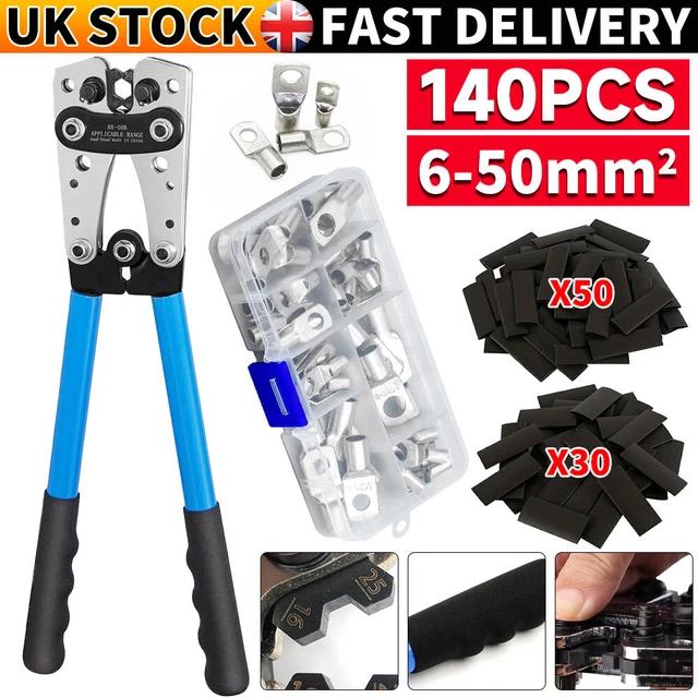 HEAVY DUTY BATTERY Cable Crimping Tool Wire Lugs Crimper Terminal