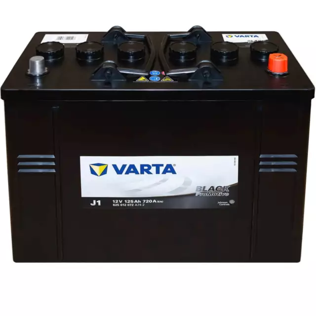 Varta J1 LKW Batterie 12V 125Ah Rüttelfest Schlepper Nutzfahrzeugbatterie