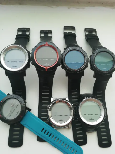 Lot of 7 Suunto Core watch untested used for repair or parts