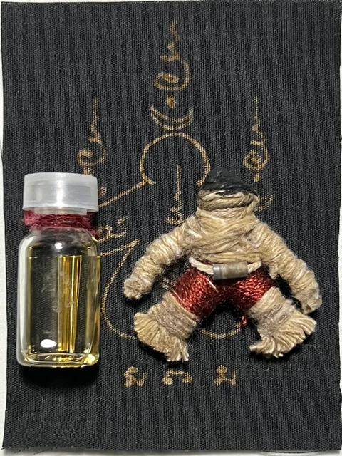 Hoon Payon &Oil Phra Lp Rare Old Thai Buddha Amulet Pendant Magic Ancient Idol41