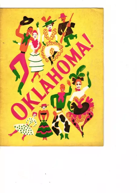 OKLAHOMA ! 1945 PROGRAM Theatre Guild National Company with New years eve stub