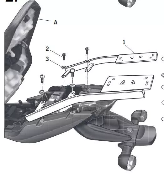 Top Master Support Top Case Shad Yamaha Xj6 Diversion 600 2009 - 2015