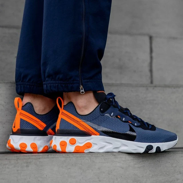 nike react element 55 se midnight navy total orange