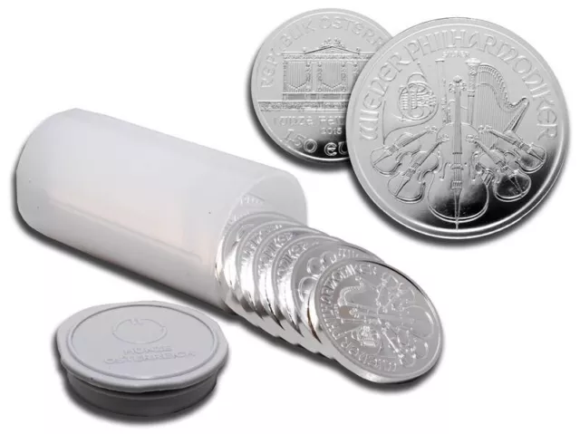 1 OZ SILVER bullion coins full tube of 20 new from monster box £342.59 ...