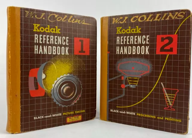 2 Vintage Kodak Reference Handbooks Version 1 & 2 W.J. Collins  Hardback