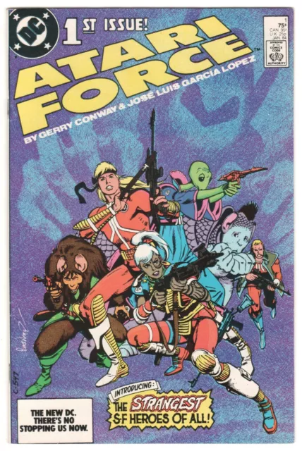 Atari Force #1 ~ DC (1984) J.L. Garcia Lopez VF/NM