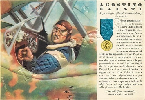 Colonie, Africa - Agostino Fausti, medaglia d'oro / illustratore Albertarelli