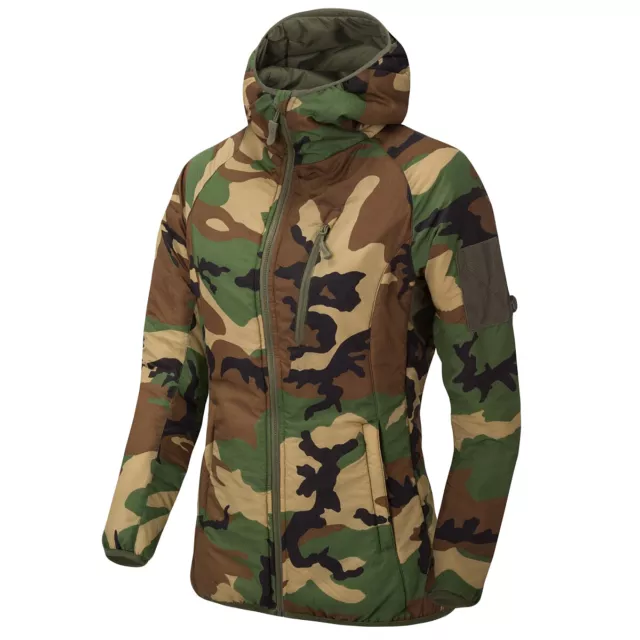 Helikon-Tex Donna Wolfhound Felpa Cappuccio Giacca Climashield US Woodland Camo